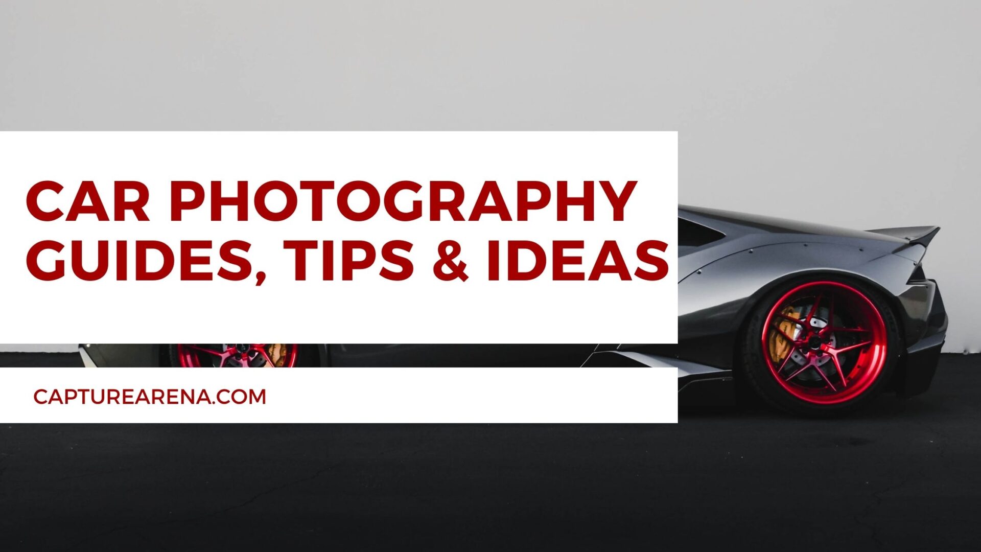 Car Photography Guide, Tips, and Ideas