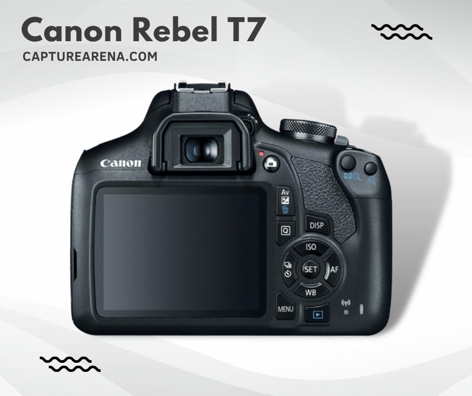 Canon Rebel T7 Back View
