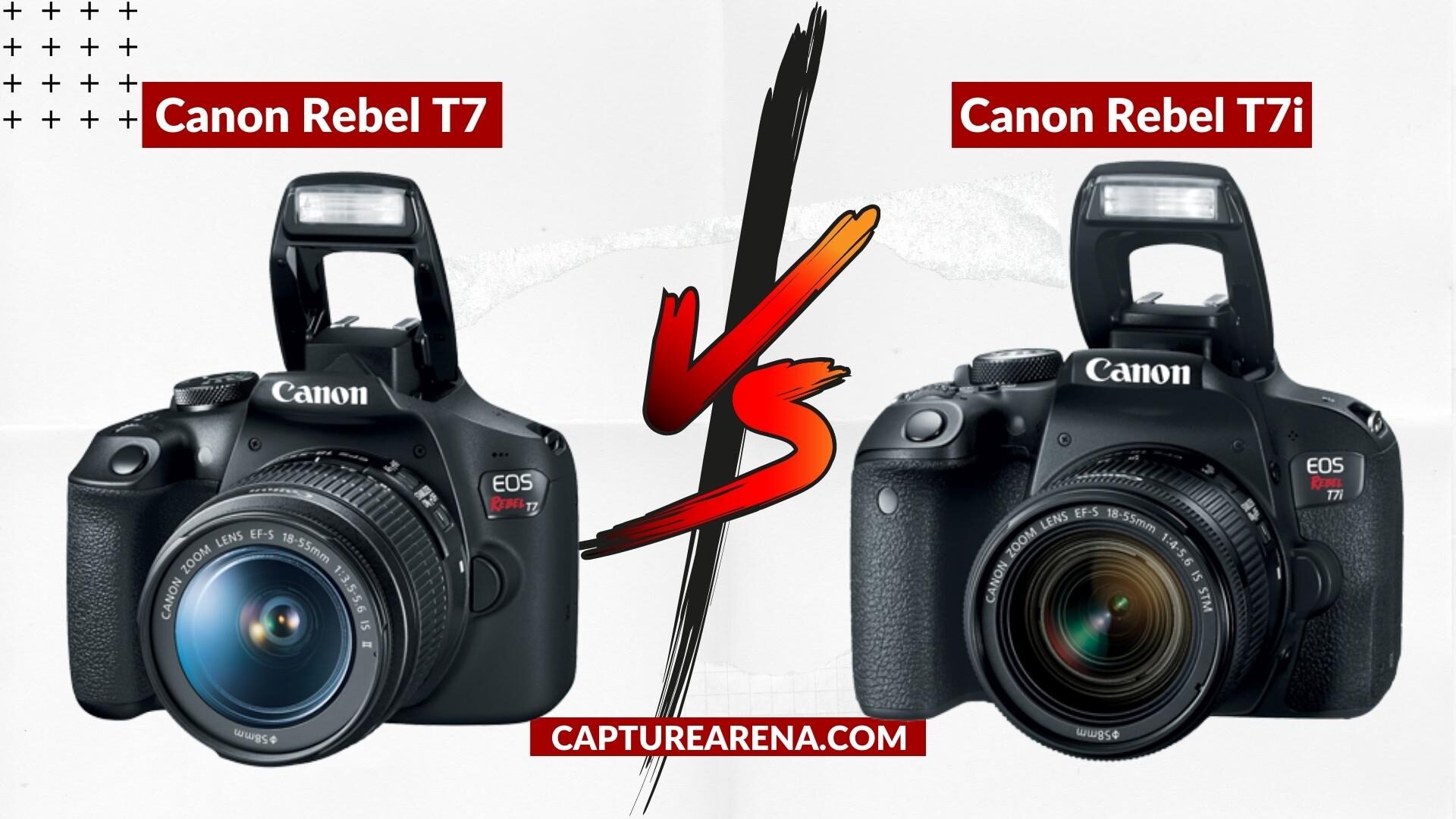 Canon T7 Vs Canon T7i- Flash