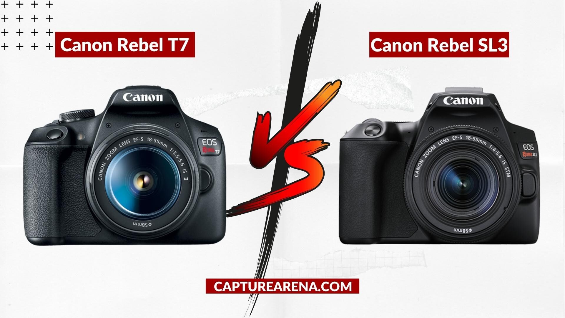 Canon T7 Vs SL3- Front