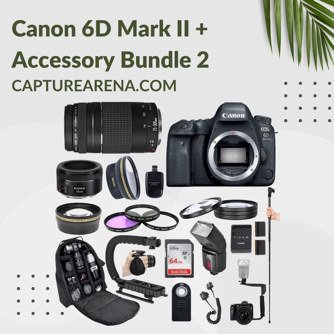 Canon 6D Mark II Camera Body + Accessories Bundle 2