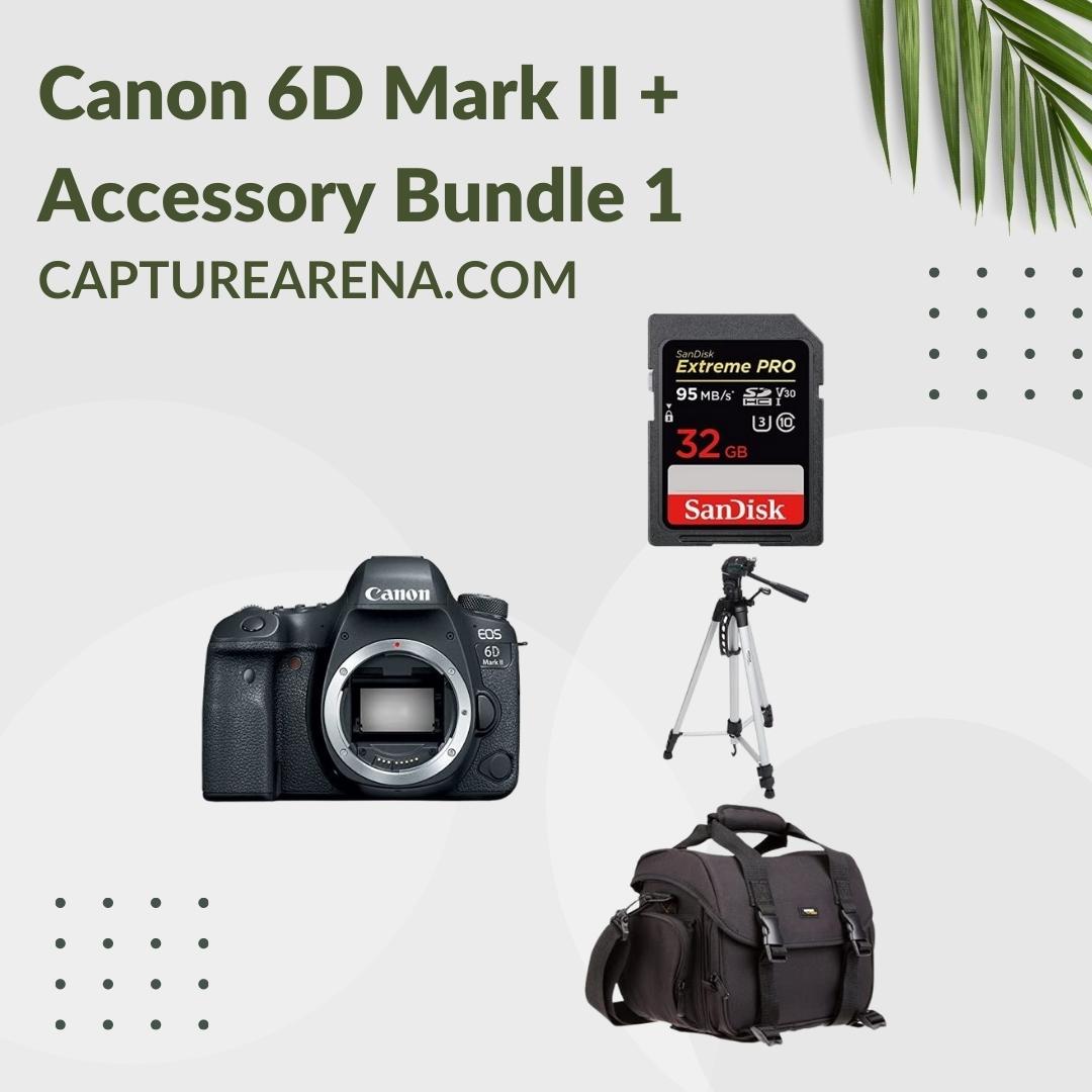 Canon 6D Mark II Camera Body + Accessories Bundle