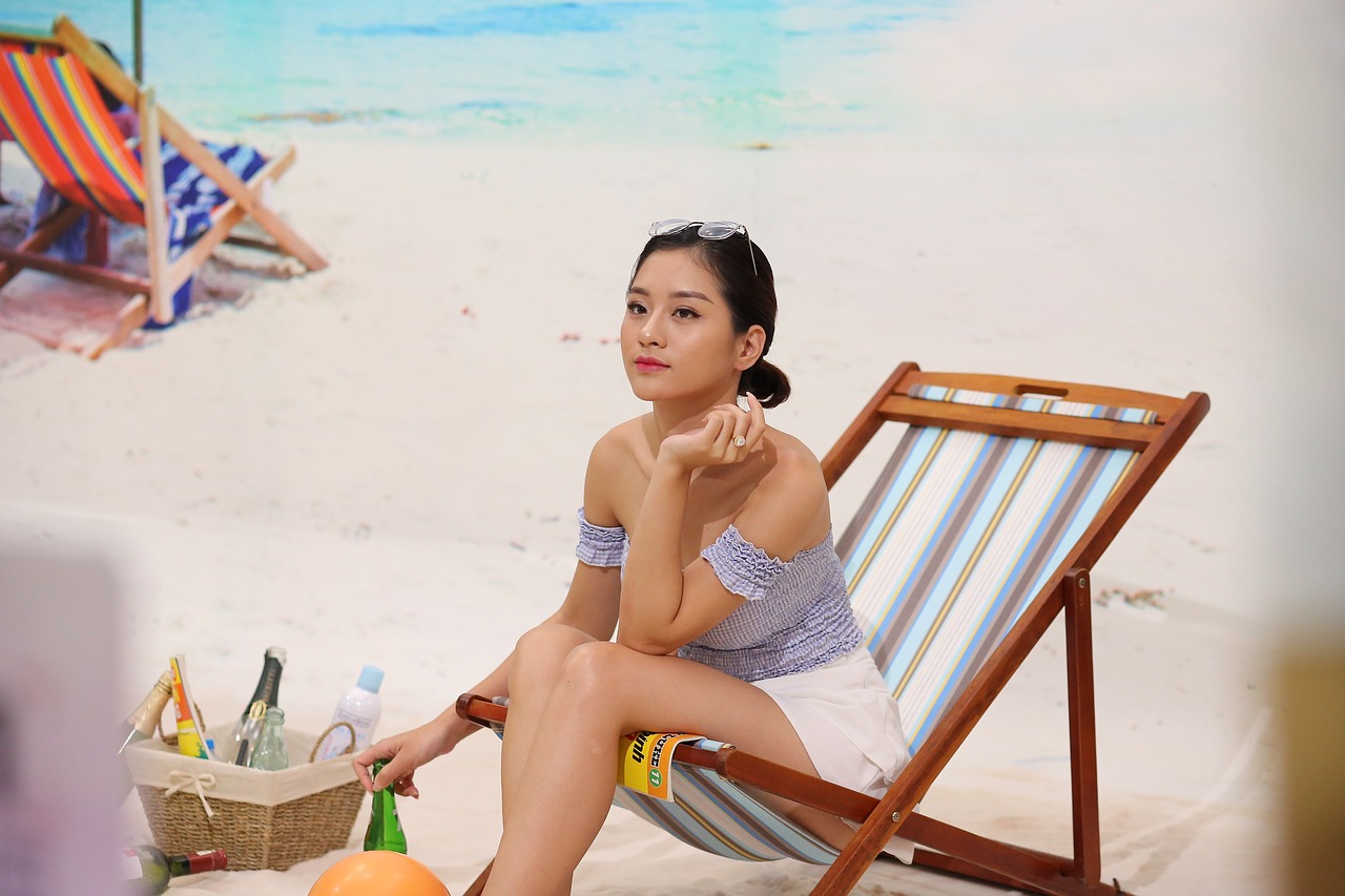 Girl Beach Sand Beauty Vietnam