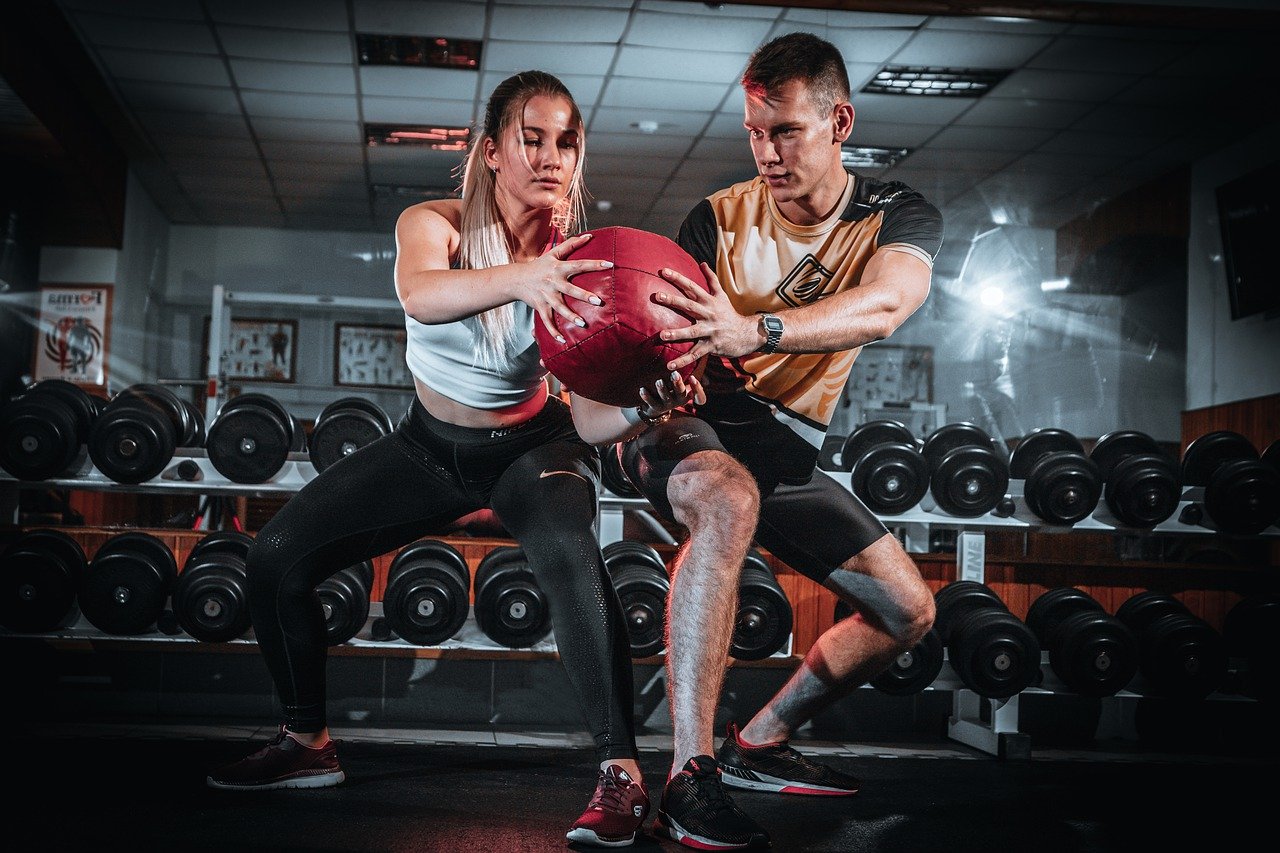 man-woman-workout-fitness-models