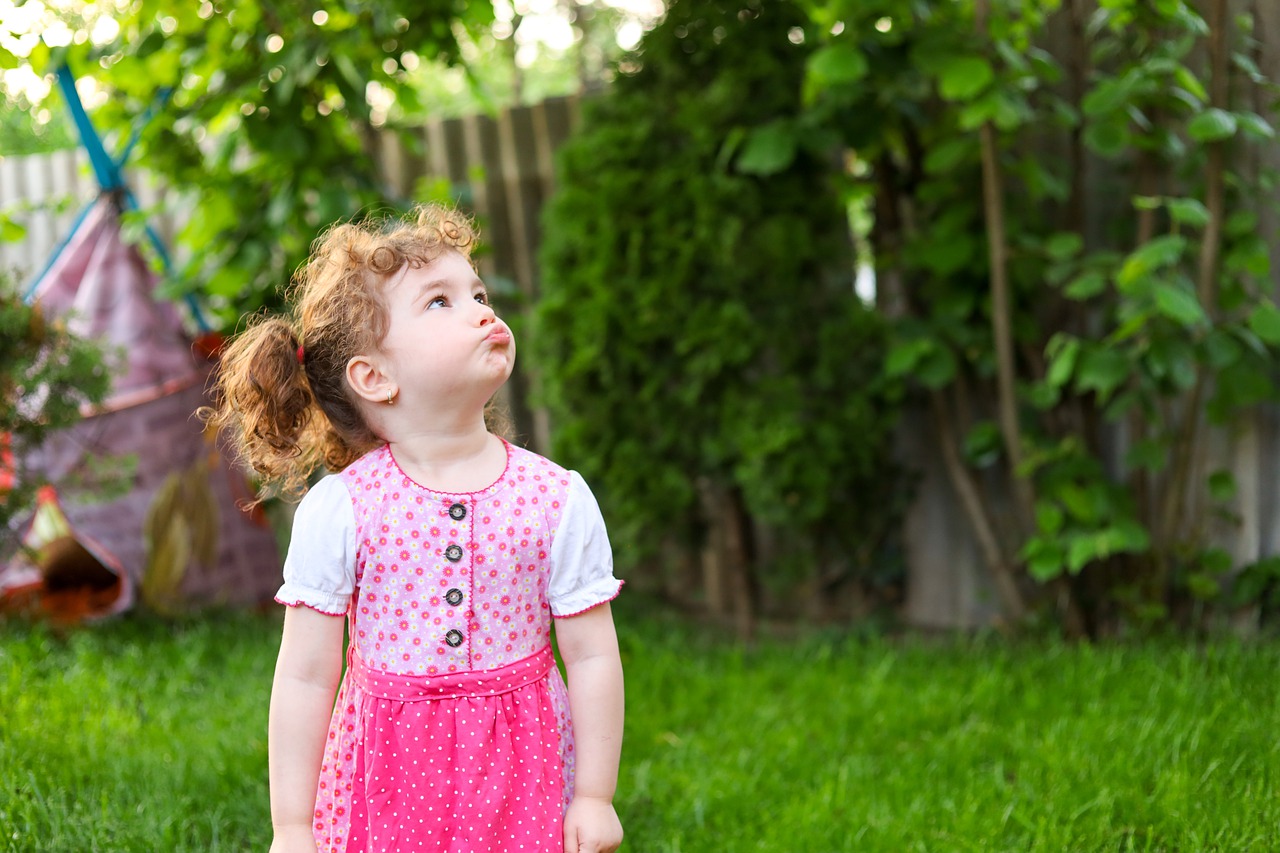 Little Girl Backyard Outdoor By Canon EOS RP