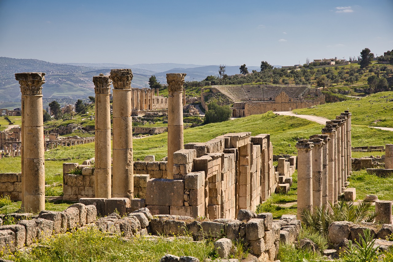 Columns Pillar City Ancient