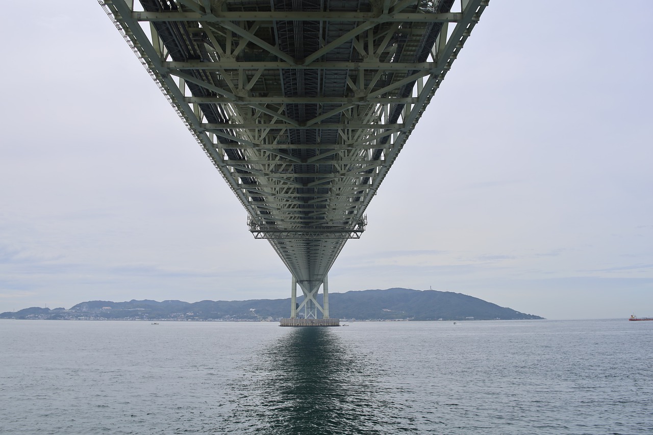 Japan Bridge Sea Ocean Nature