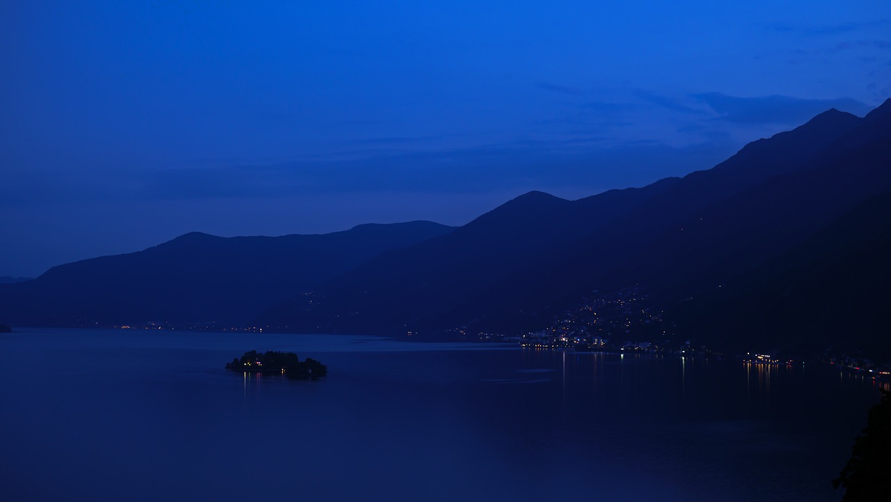 Lake Brissago Dusk Blue By Panasonic Lumix G9