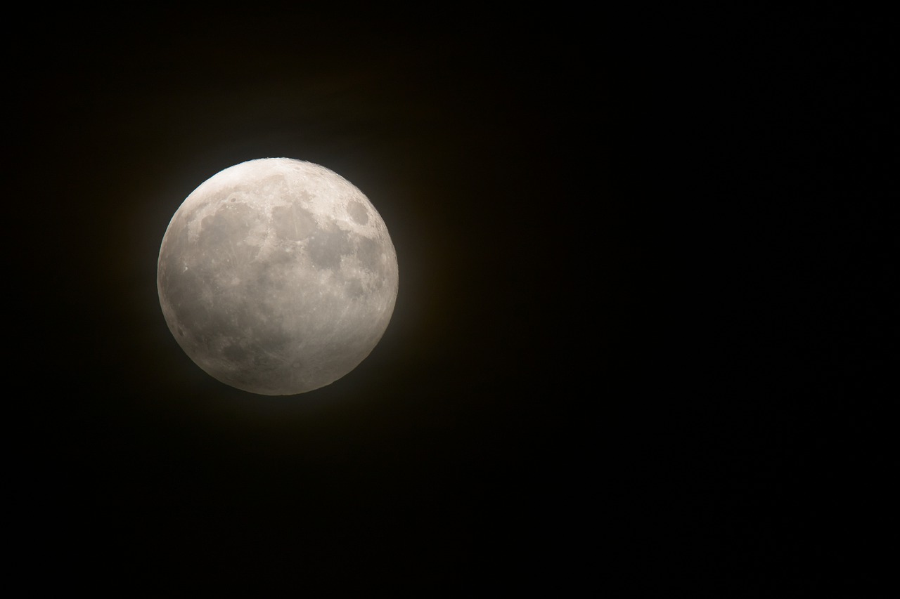 Moon Night Sky Satellite Astronomy