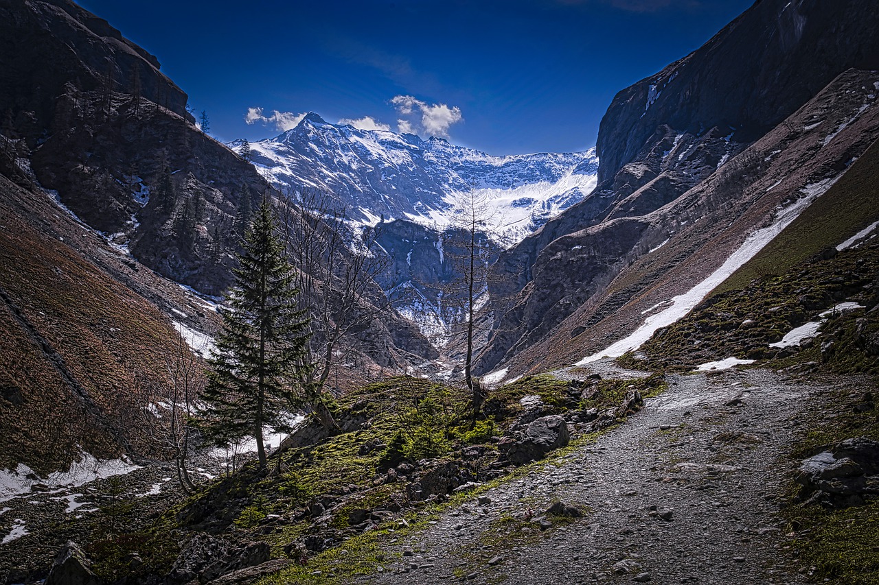 Mountains Alps Glacier Switzerland