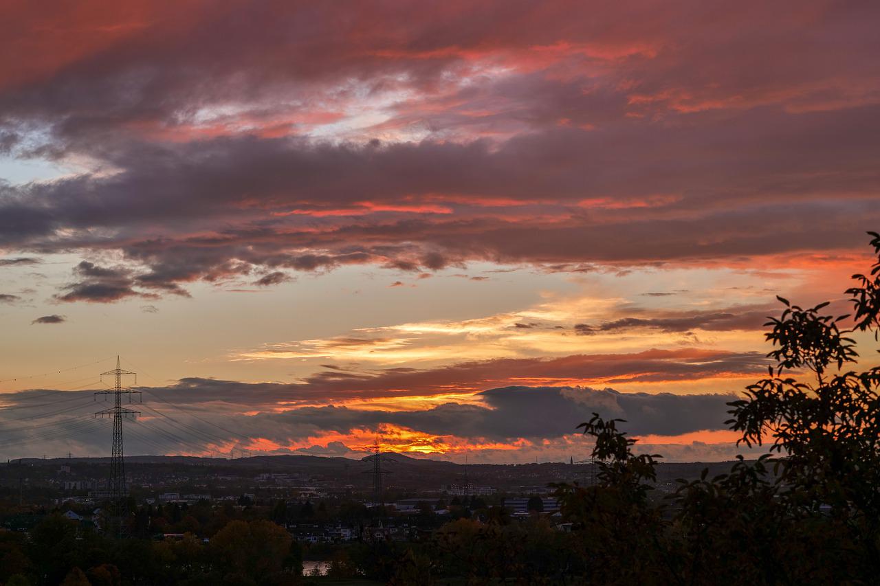 Sunset Sky Clouds Landscape By Panasonic Lumix S1