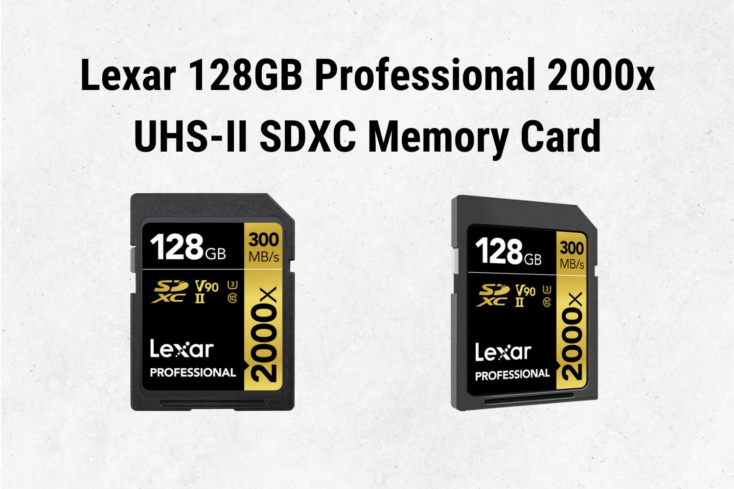 Lexar 128GB Professional 2000x UHS-II SDXC Memory Card